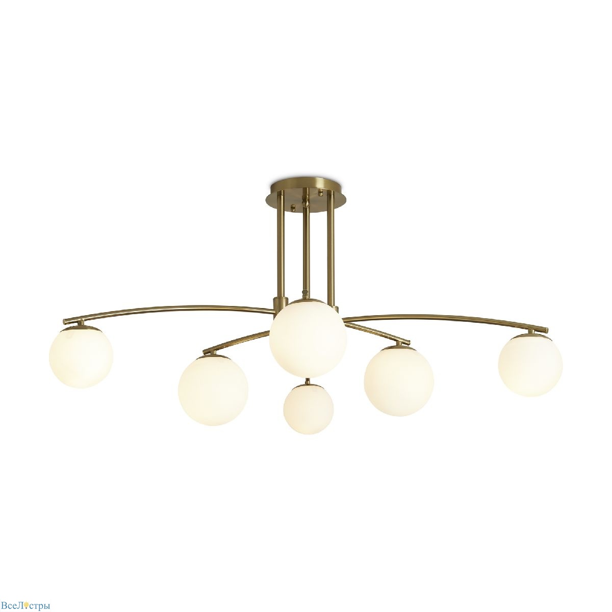 потолочная люстра freya hanger fr5443cl-06bs