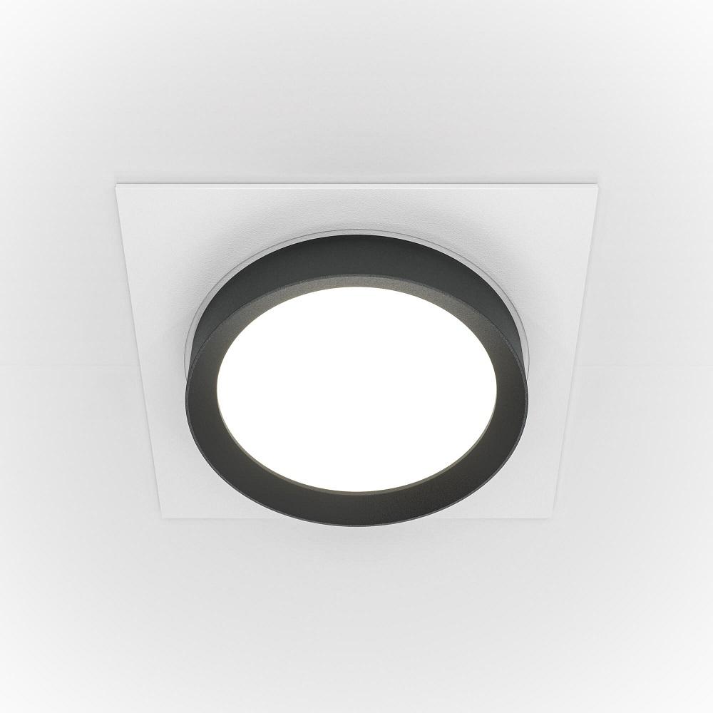 встраиваемый светильник maytoni hoop dl086-gx53-sq-wb