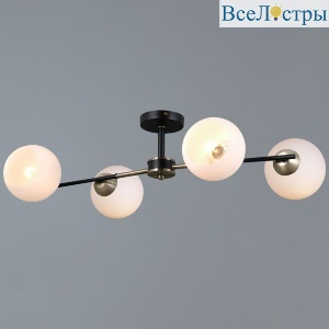 Люстра на штанге Illumico IL0469-4CSQ-24 BK AB LIBRA
