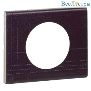 Рамка 1-постовая Legrand Celiane кожа пурпур 069441