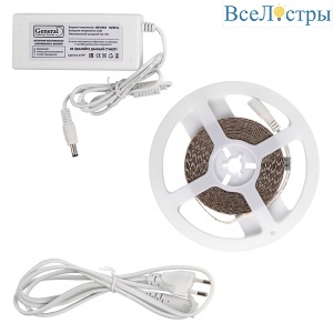 Светодиодная лента (комплект) General GLS-2835-120-9.6-12-IP20-PRO-6-5-KIT 501422