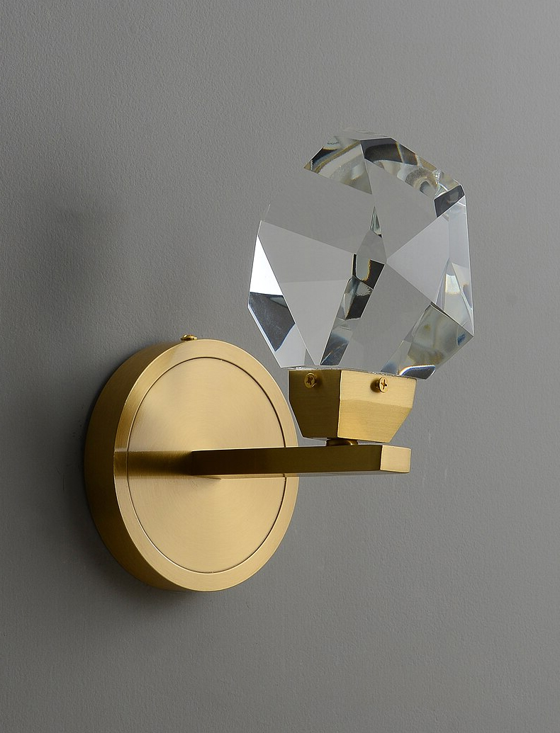 настенный светильник crystal rock 9701w/1 brass delight collection