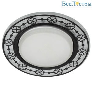 Встраиваемый светильник ЭРА DK LD28 WH/BK Б0037390