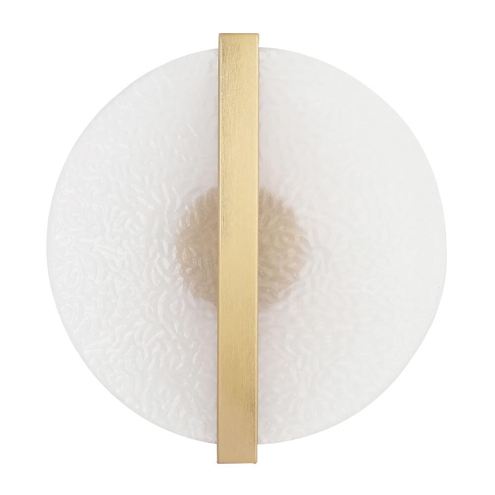 настенный светодиодный светильник crystal lux agosto ap5w led brass