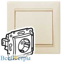 розетка с/з legrand valena classic 695612