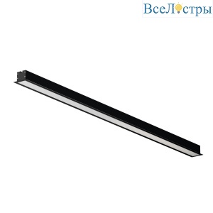 Линейный встраиваемый светильник Maytoni Technical 3000K 50x35 (Черный, 1 м) LL313011