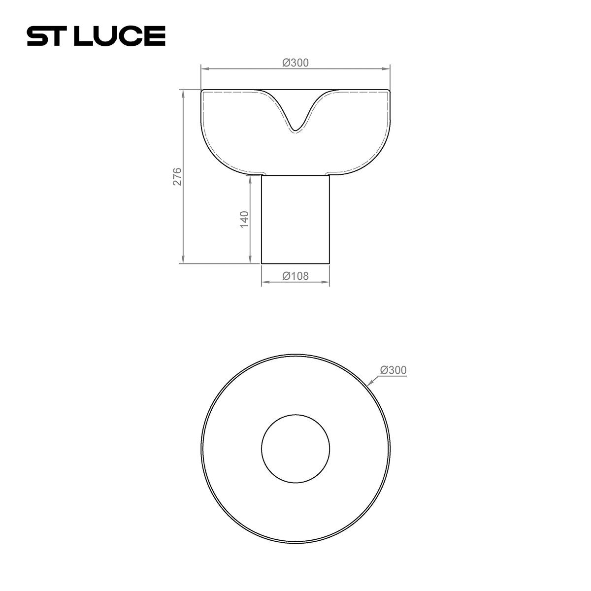 настольная лампа st luce ripple sl6014.504.01