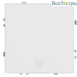 Выключатель 1-клавишный самовозвратный (механизм) Stekker Эмили 250В 10А RSW10-5112-01 белый фарфор soft touch 50324