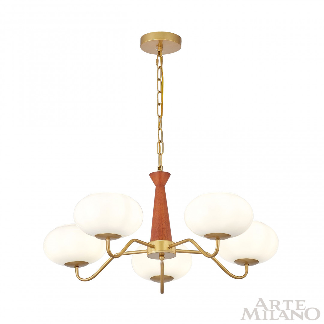 подвесная люстра arte milano napoli 310166/d680/5 bs/wd