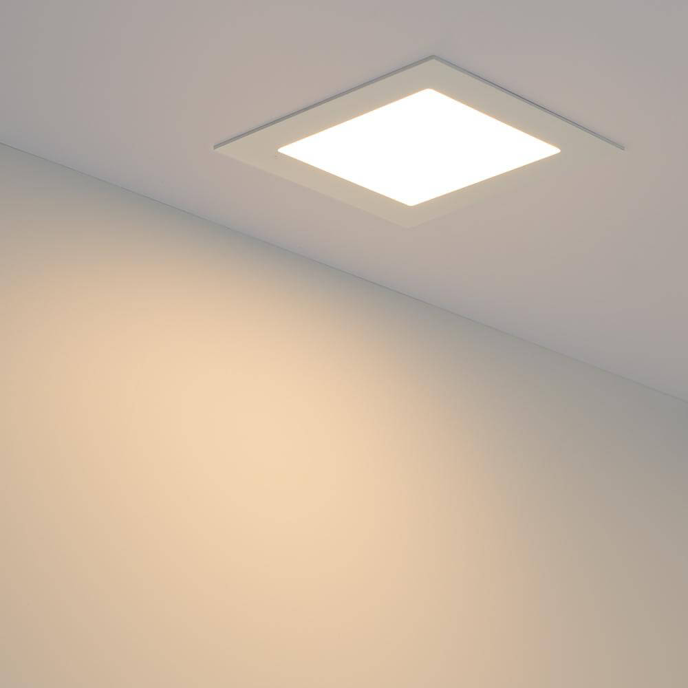 встраиваемый светодиодный светильник arlight dl-142x142m-13w warm white 020130
