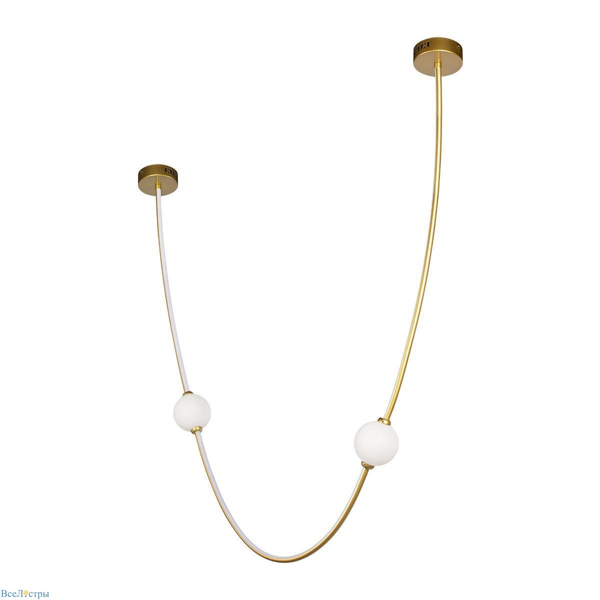 подвесной светодиодный светильник loft it embrace 10242/800 gold