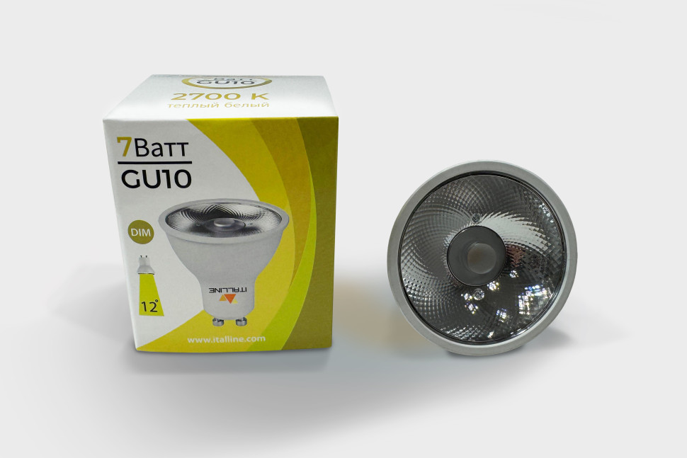 лампа светодиодная диммируемая triac italline hl gu10/7w/2700k dim