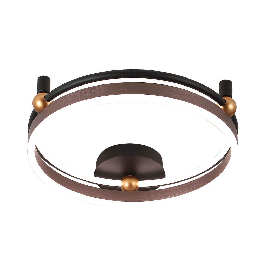 потолочный светодиодный светильник crystal lux fernando pl48w led coffee/black