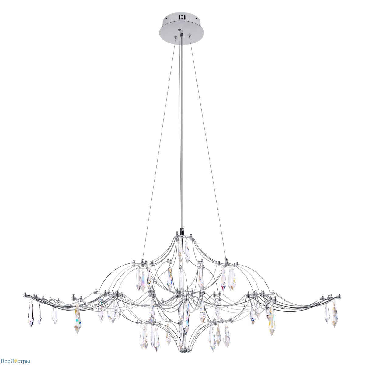 подвесная люстра loft it mira 10587/1000 silver asfour