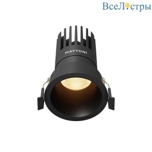 Встраиваемый светильник Maytoni Dip DL118-15W-2.7K-B