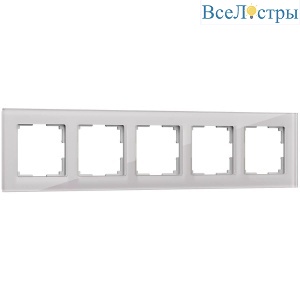 Рамка Werkel Favorit на 5 постов дымчатый W0051117 4690389160189
