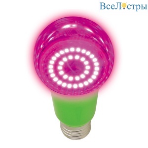 Лампа светодиодная для растений (UL-00004582) Uniel E27 15W прозрачная LED-A60-15W/SPSB/E27/CL PLP30GR