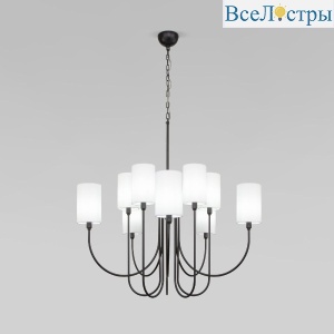 Подвесная люстра Eurosvet Abbey 60164/10 черный Smart a065748