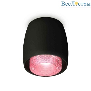 Комплект накладного светильника Ambrella light Techno Spot XS1142022 SBK/PI черный песок/розовый (C1142, N7193)