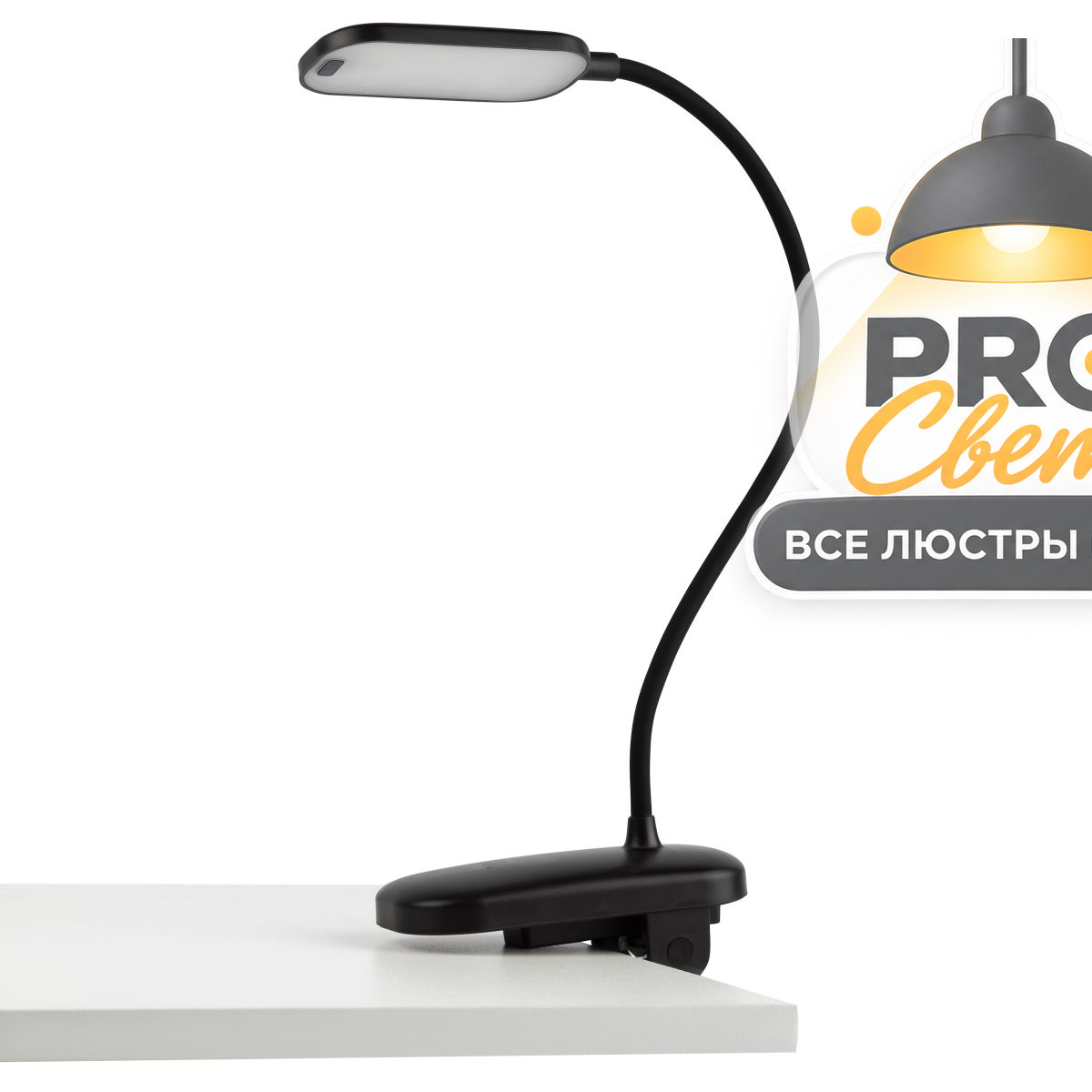 настольная аккумуляторная лампа эра nled-525-6w-bk б0068549