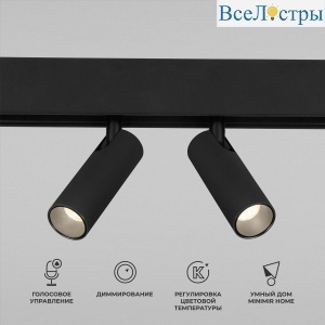 Трековый светодиодный светильник Elektrostandard Slim Magnetic Dim Dual 85056/01 черный a063528