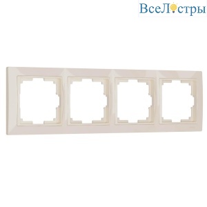 Рамка на 4 поста Werkel Snabb basic слоновая кость W0042003 4690389161438