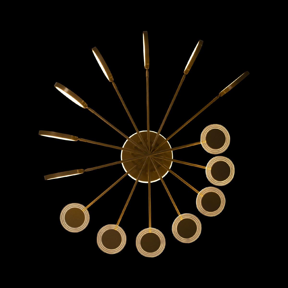 потолочная светодиодная люстра loft it megan 10164l gold