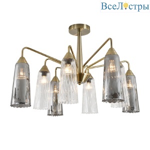 Люстра на штанге Indigo Campana 13028/8R Brass V000510