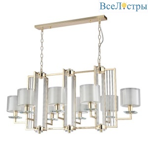 Подвесная люстра Crystal Lux Nicolas SP8 L1000 Gold/White