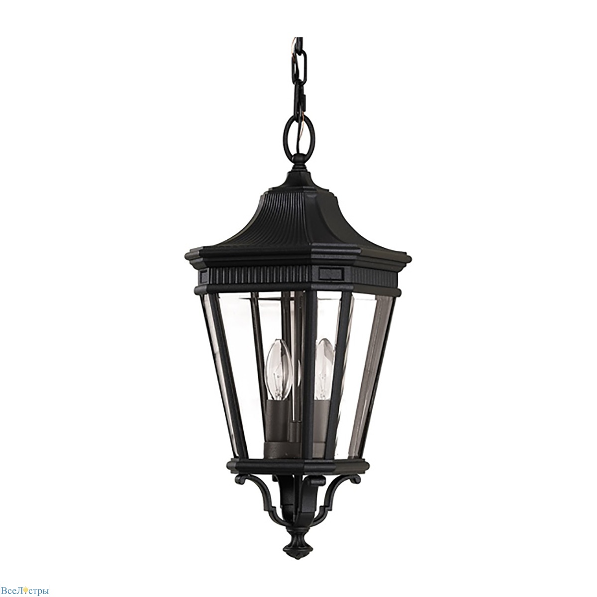 уличный подвесной светильник feiss cotswold lane fe-cotsln8-m-bk