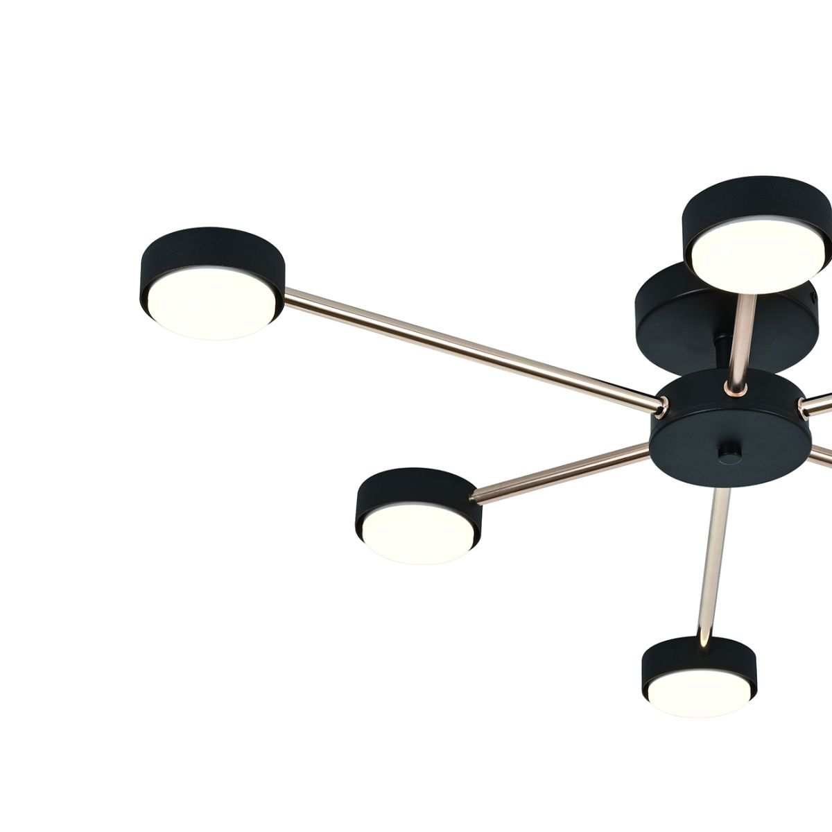 потолочный светильник escada luminix 120008/6r black/gold es0000094