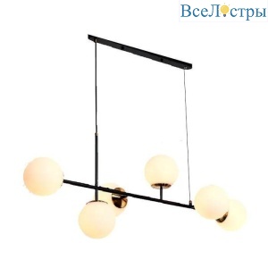 Подвесная люстра iLamp Golden 9136P/6 BK-WH