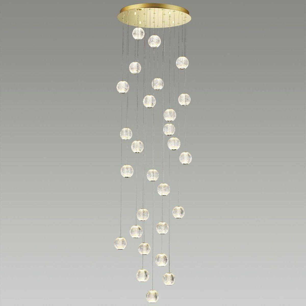 подвесная светодиодная люстра odeon light crystal 5008/120l