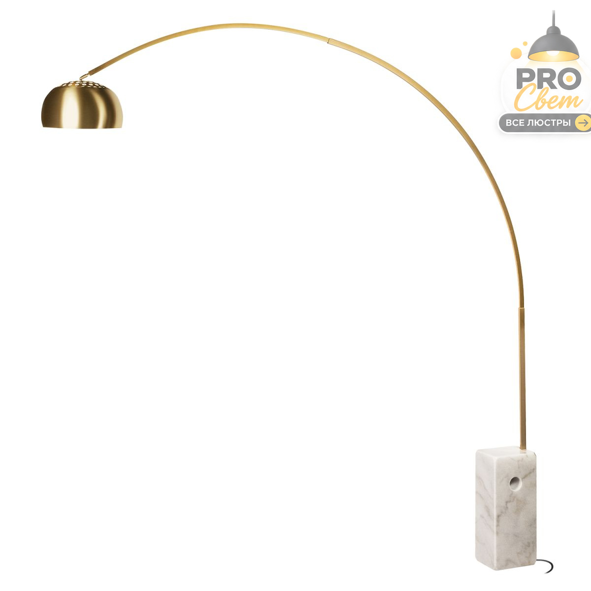 торшер loft it arco 5000 gold