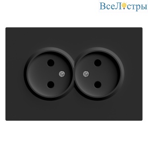 Розетка 2-местная с защитной шторкой Stekker RST16-5116-05 Эмили 49851