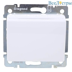 Выключатель карточный Legrand Valena с выдержкой времени белый 774235