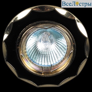 Встраиваемый светильник Reluce 01001-9.0-001AK MR16 BK+GD