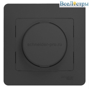 Диммер поворотный Systeme Electric Glossa Антрацит GSL000734