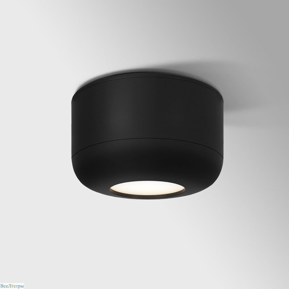 встраиваемый светодиодный светильник elektrostandard onde 25088/led 7w 4000k черный a064200