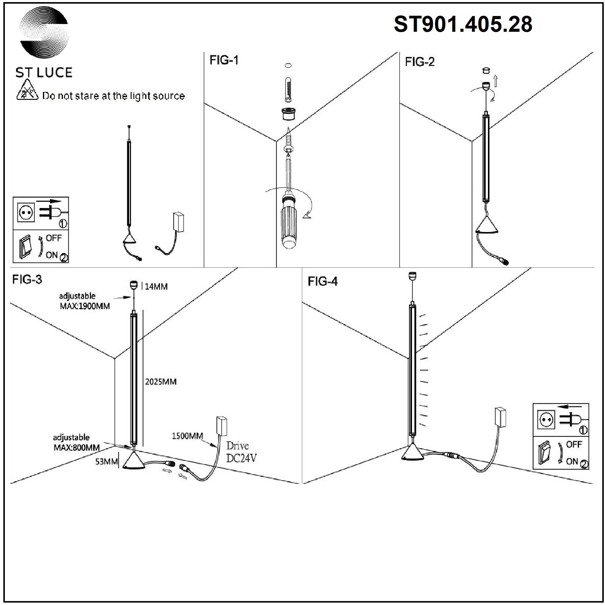 торшер st luce st901.405.28