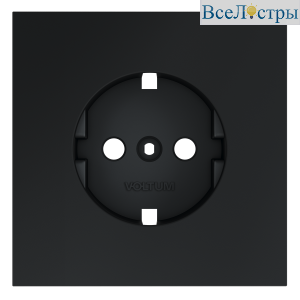 Накладка для розетки с заземлением Voltum S70 (графит) VLS000607