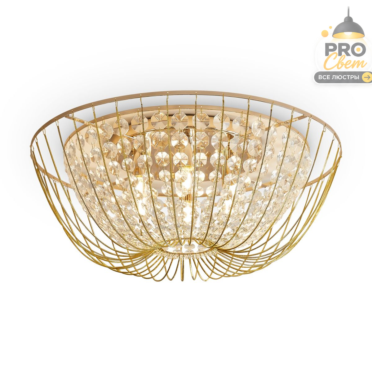 потолочная люстра freya pava fr1016cl-06g