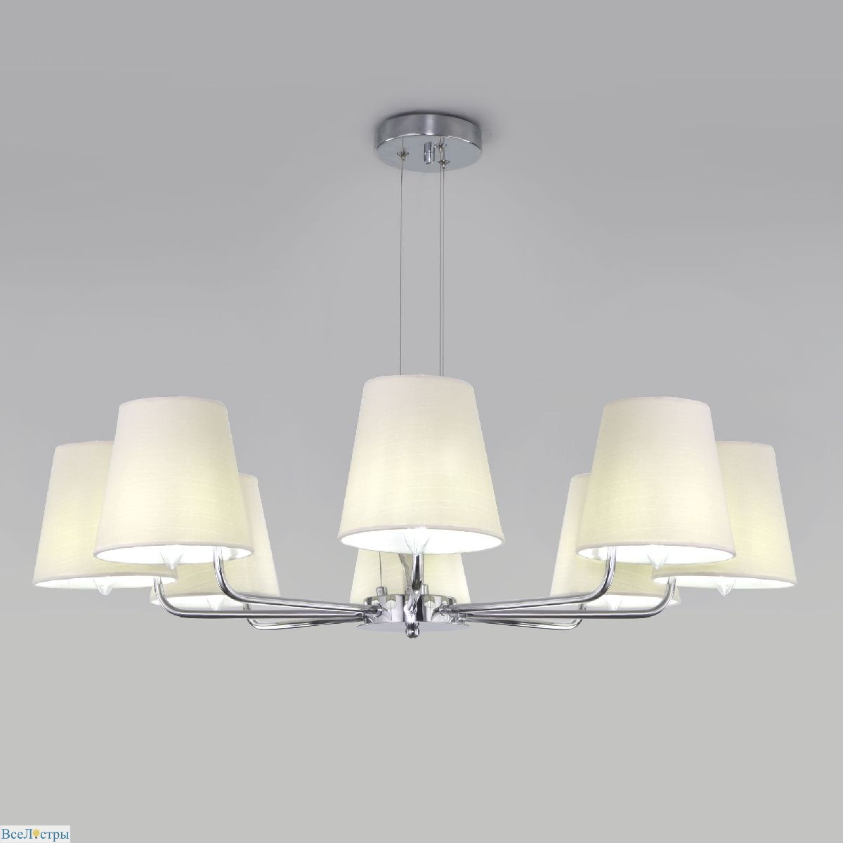 подвесная люстра eurosvet amaretto 60155/8 хром a065003