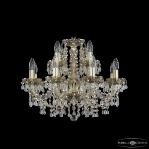Подвесная люстра Bohemia Ivele Crystal 1410/8+4/195 G V0300 M801