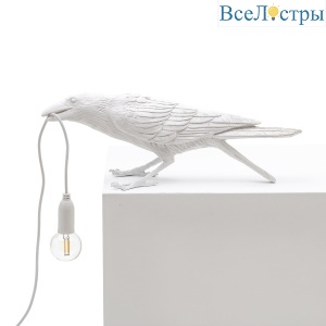 Настольная лампа Bird White Playing Seletti