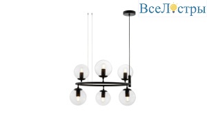 Подвесная люстра Lumina Deco Ceredo LDP 6034-6 RND BK