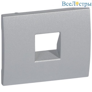 Лицевая панель Legrand Galea Life розетки RJ11 алюминий 771395