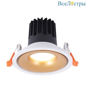 Встраиваемый светильник Crystal Lux CLT 005C98 WH-GO 4000K