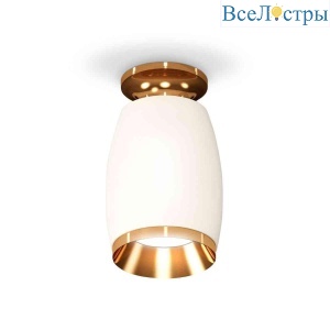 Комплект накладного светильника Ambrella light Techno Spot XS1122044 SWH/PYG белый песок/золото желтое полированное (N6905, C1122, N7034)