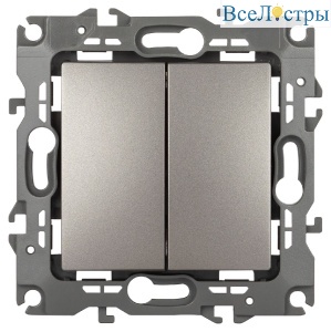 Переключатель перекрестный двухклавишный Эра 12-1112-16 Б0065693